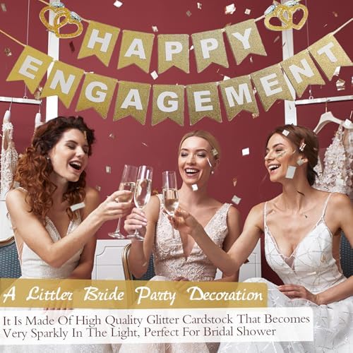GOGOBAY Happy Engagement Pre-Strung Banner