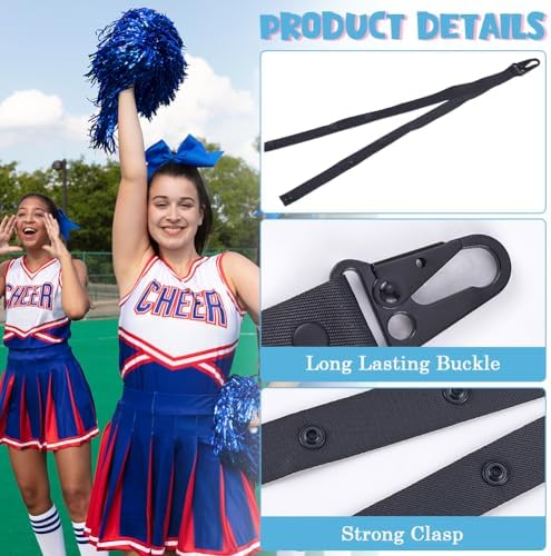 CREATCABIN Adjustable Pom Pom Holder for Cheerleaders 2Pcs Set