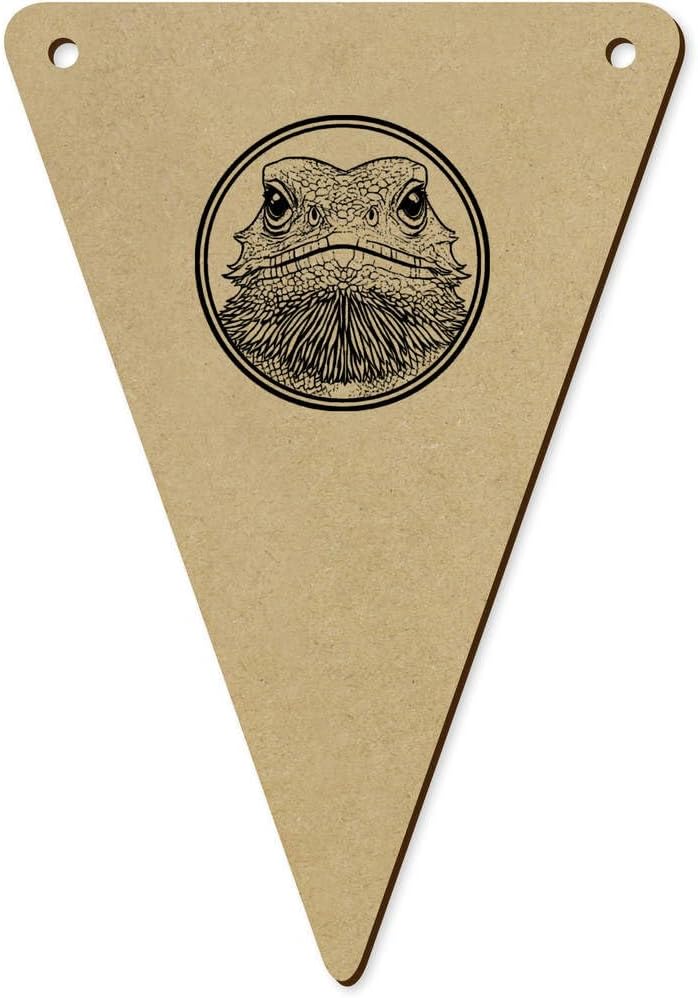 5pcs Bearded Dragon Bunting Flags 140mm