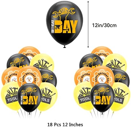 Tools Themed Birthday Party Decorations Kit