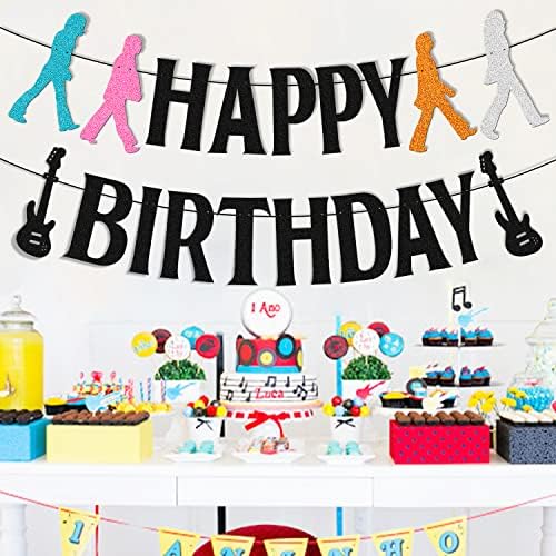 50s Rock Roll Birthday Banner Garland Decor
