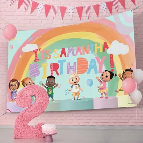 EGD Custom Happy Birthday Banner CoComelon JJ