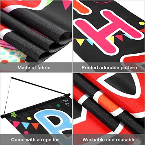 Tatuo Colorful Happy Birthday Door Banner Set
