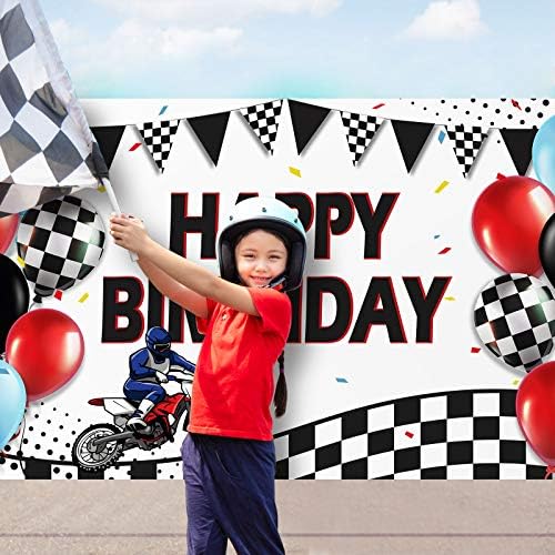 Sumind Dirt Bike Themed Birthday Party Banner