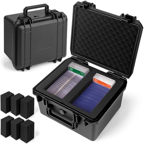CampFENSE Graded Card Storage Box with Magnetic Holder and Waterproof Case