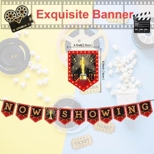 Movie Night Party Decorations 60 pcs Kit