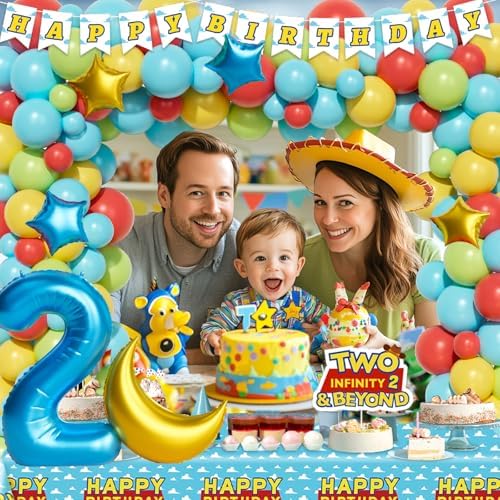 Two Infinity and Beyond Birthday Decorations 122 pcs