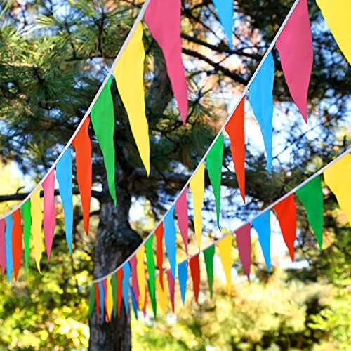 Chengu 1000 Pcs Colorful Pennants Banner Flags