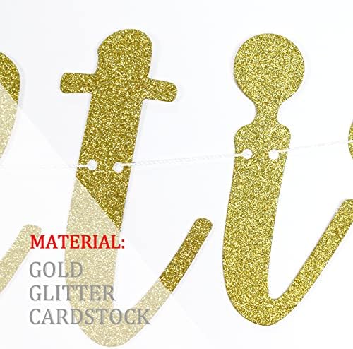 Husbands To Be Banner Gold Glitter Pre-Strung