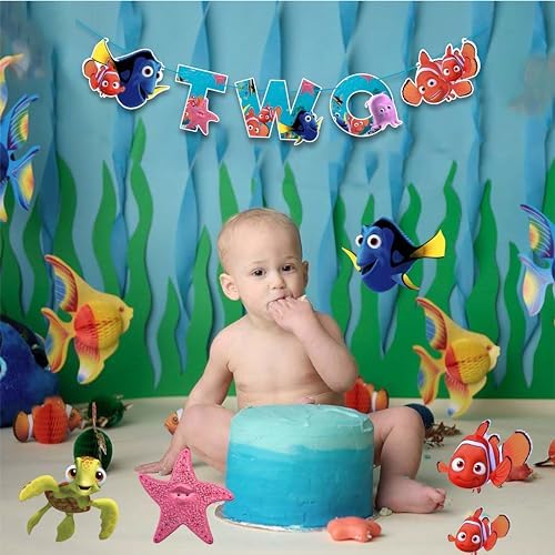 Finding Nemo Two Banner - Ocean Theme Party Decorations