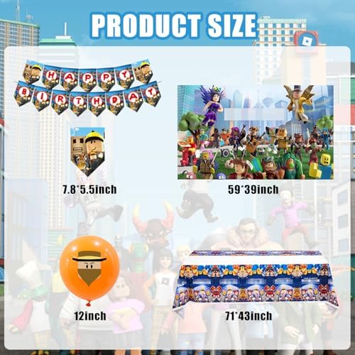 Video Game Themed Birthday Party Decor Set
