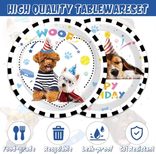 40Pcs Dog Birthday Decorations Party Pack