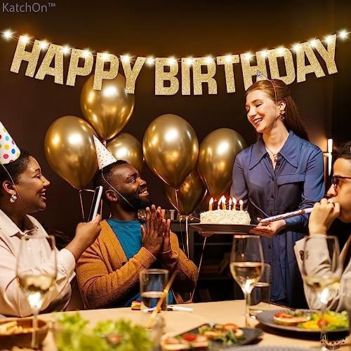 Glowing Happy Birthday Banner 10 Feet 8 Modes