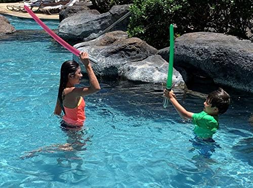 Pack of 12 Inflatable Party Lightsabers Rainbow Colors