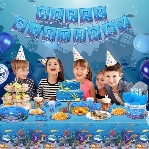 246 Pack Under the Sea Party Supplies Set for 20 Guests