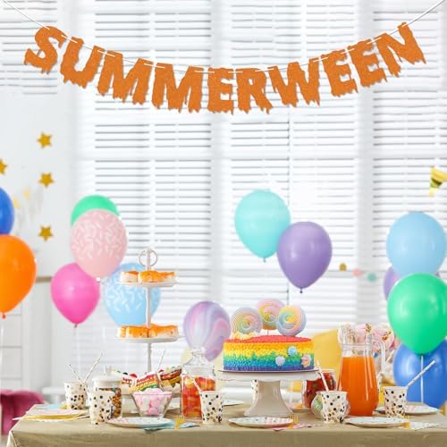 Summerween Banner - Halloween In Summer Decor