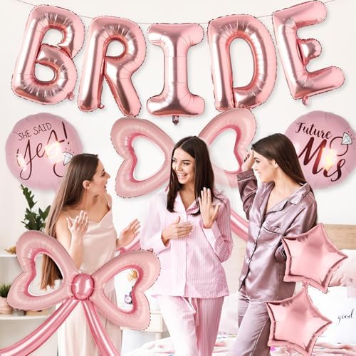 Rose Gold Bride Balloons Decor Kit