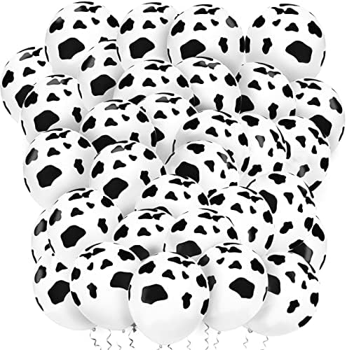 Lovestown 100PCS Cow Print Balloons for Party Decorations