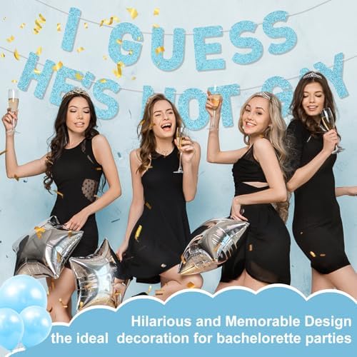 Funny Bachelor Party Banner with Glitter