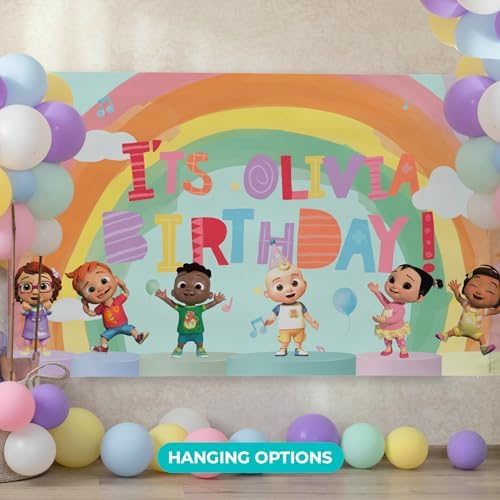 EGD Custom Happy Birthday Banner CoComelon JJ