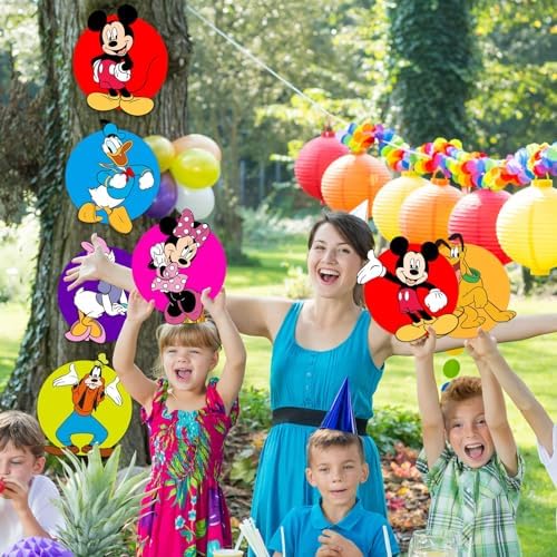 Mickey Mouse Birthday Banner Door Sign Set