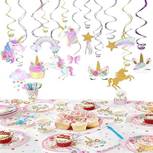 Unicorn Birthday Decorations Party Supplies Banners