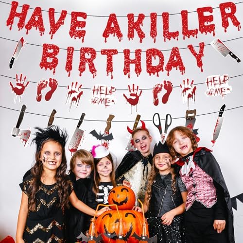 Gameza Killer Horror Birthday Banners Set of 4