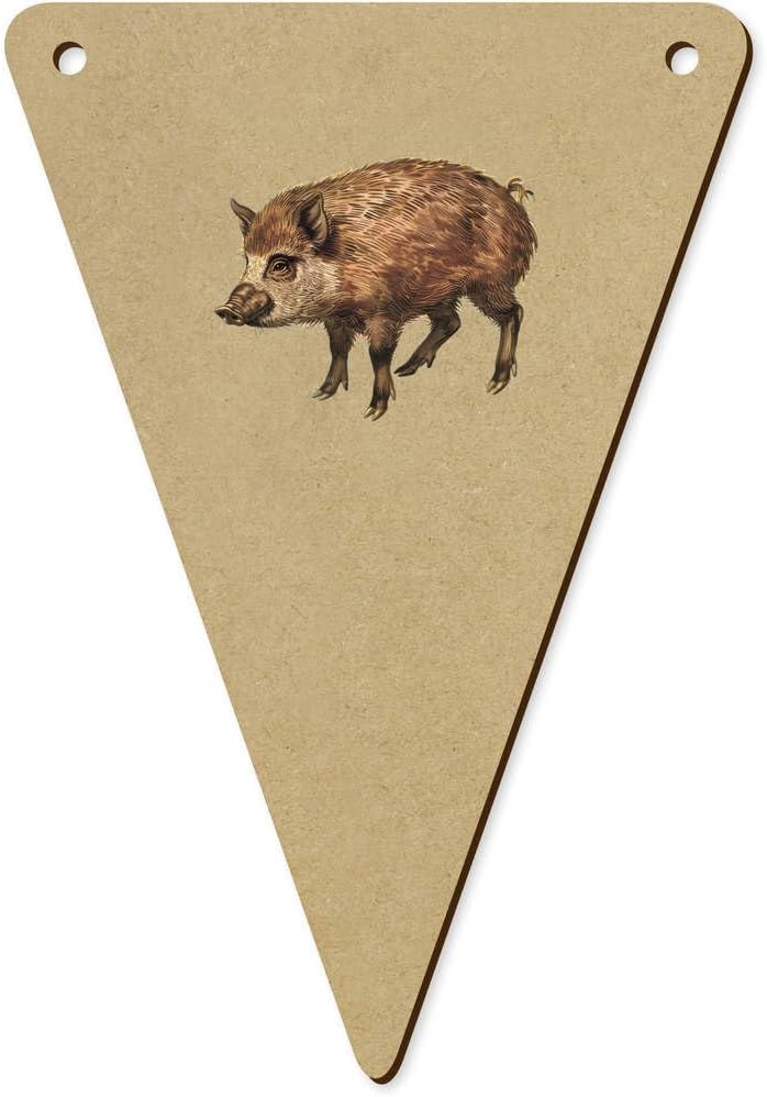 Azeeda 5 Pack Wild Hog Bunting Flags 140mm