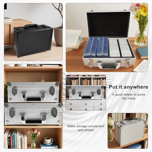 Large Capacity Card Storage Box with Detachable Partitions
