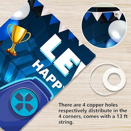 Level 7 Birthday Party Banner Decorations for Kids