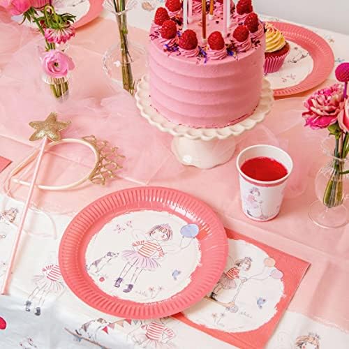 Pink Napkins for Kids Birthday Party with Tilly and Tigg