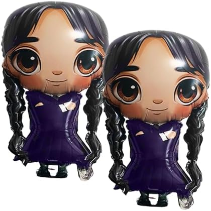 2Pcs 31 Inch Gothic Foil Balloons Set Purple