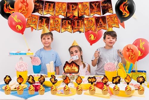 Firefighter Birthday Party Decorations Set