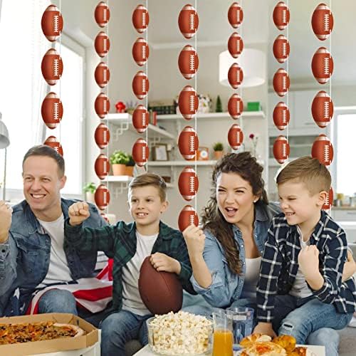 4 Pack Football Banners Garland for Football Party Decorations