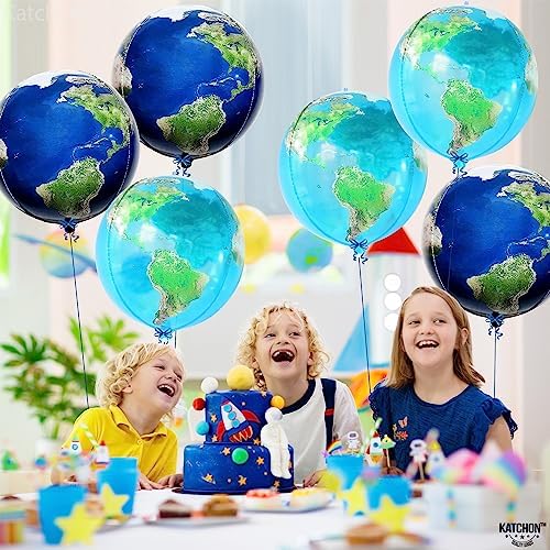 KatchOn 22 Inch Globe Balloons Pack of 6