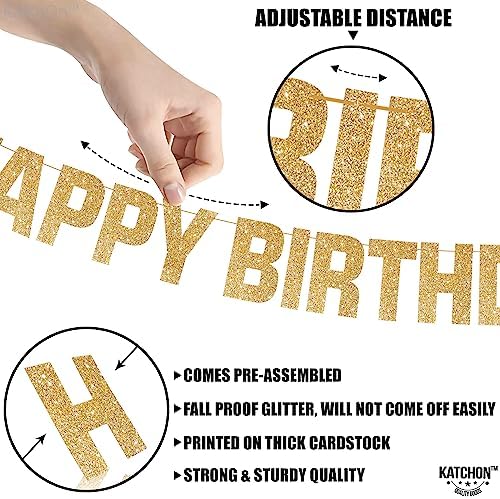 Glowing Happy Birthday Banner 10 Feet 8 Modes