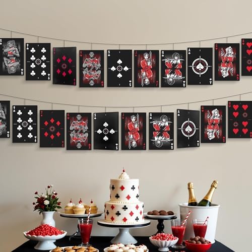 Cheerland Vegas Casino Theme Poker Garland Banner