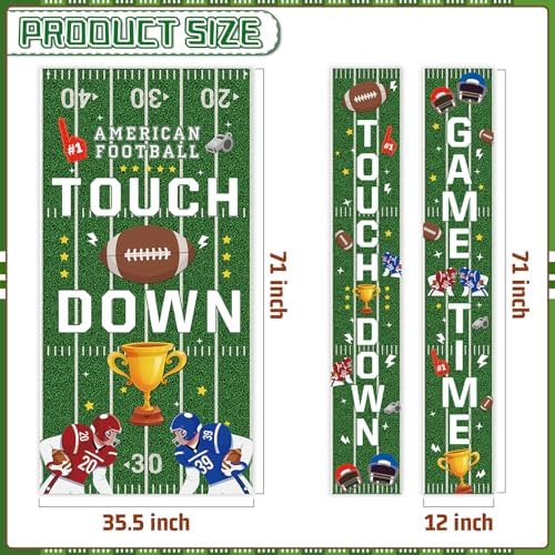 Football Party Decorations Door Banner Set