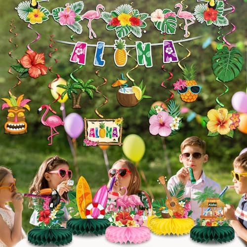 Blosssound Hawaiian Aloha Party Decorations 27 Pcs