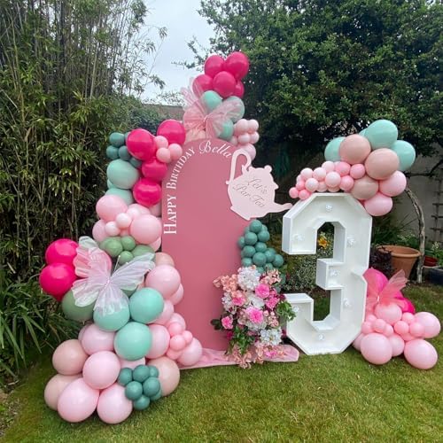 Floral Tea Party Decorations 151Pcs Balloon Kit