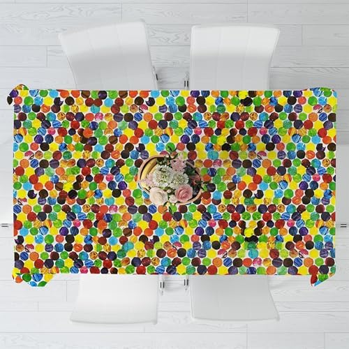 Cute Hungry Caterpillar Tablecloth for Kids Parties 98x53in