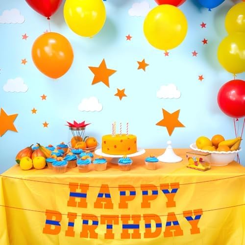 Oudain Anime Happy Birthday Banner with Dragon Design