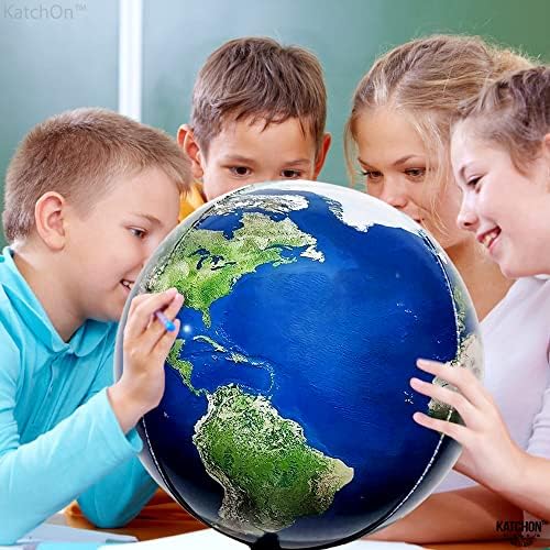 KatchOn 22 Inch Globe Balloons Pack of 6