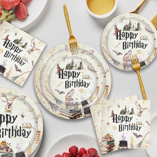 96PCS Magical Wizard Party Tableware Set
