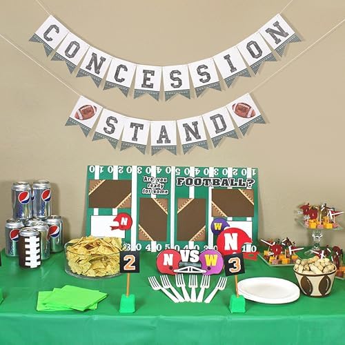 Football Concession Stand Banner for Party Decor