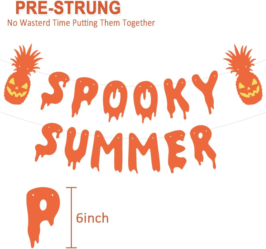 Spooky Summer Halloween Party Banner Decorations