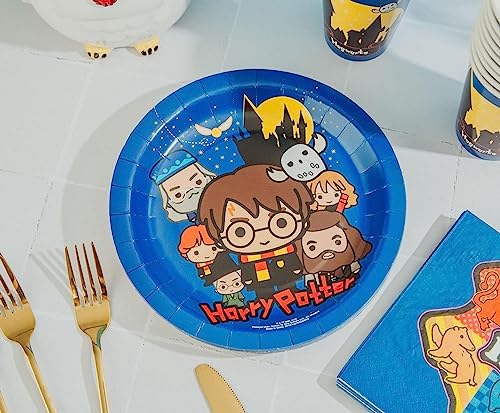 Silver Buffalo Harry Potter Chibi Tableware Party Set 60 Piece