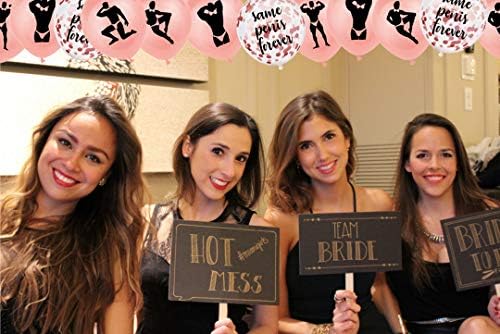 40Pcs Rose Gold Bachelorette Balloons Set