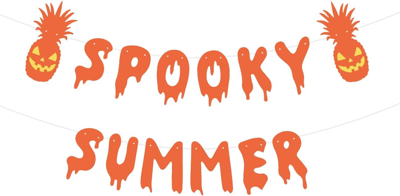 Spooky Summer Halloween Party Banner Decorations