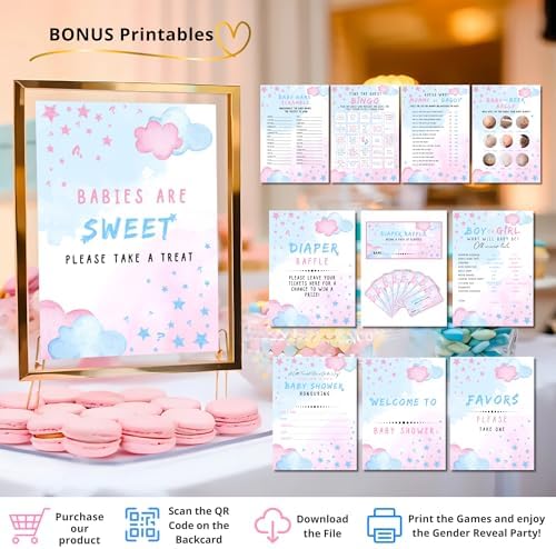 191 PC Premium Twinkle Star Gender Reveal Decor Kit
